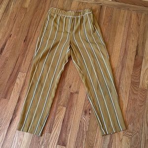 Mustard striped pants
